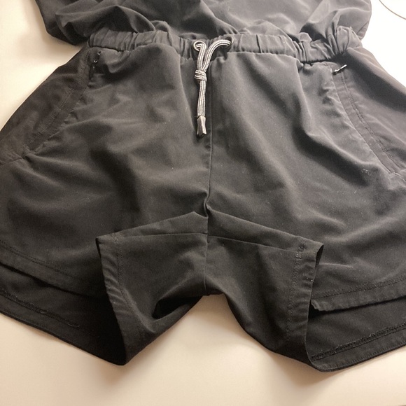 Athleta Girl All In Romper, Black Romper, Size XL/14 - Picture 7 of 7